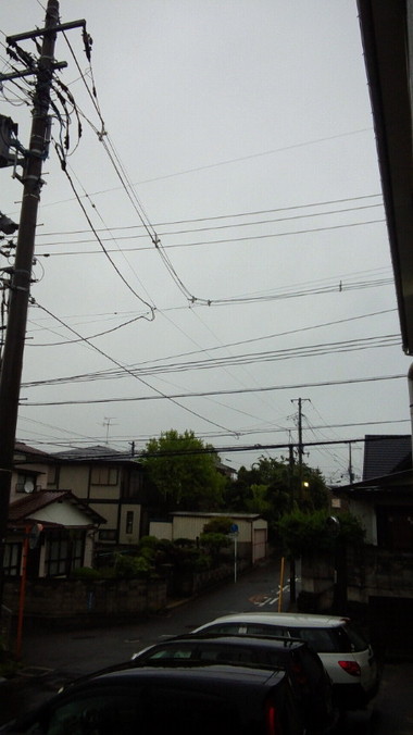 雨だから?