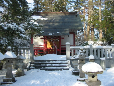 『鷲倉神社』の雪はどうだろうか(･ω･？)