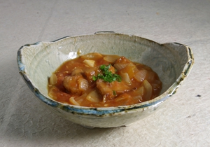 とん唐トマトあんかけです♪