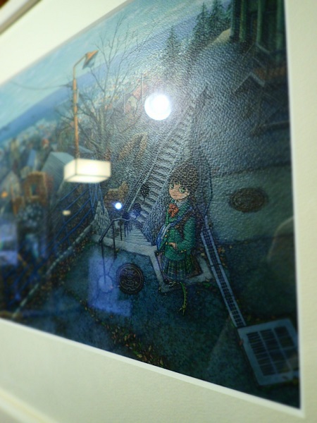 ＊「塩竈近辺モチーフの絵と不思議な絵 『釣舟富紀子作品展』」の様子です！