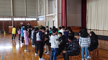 ２月２５日　６年生を送る会