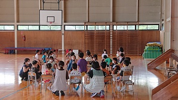 7月13日　年長さんとの交流会