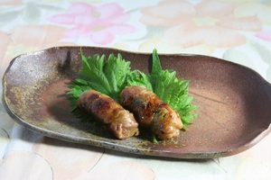 かき貝とお肉の炒め焼き