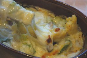 白菜のグラタン♪♪ 甘みがあってクリ~ミ~です。