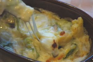 白菜のグラタン♪♪ 甘みがあってクリ~ミ~です。