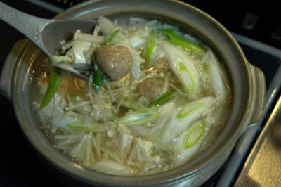◆　肉だんごの塩鍋　◆