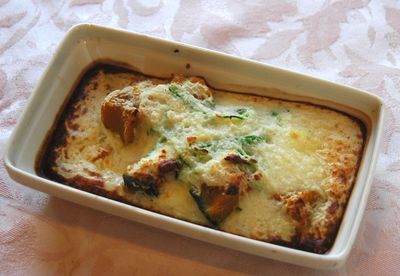 長芋ソースのグラタンです。