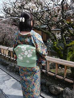 梅香る京都旅*　二日目ぶらり着物・祇園上ル