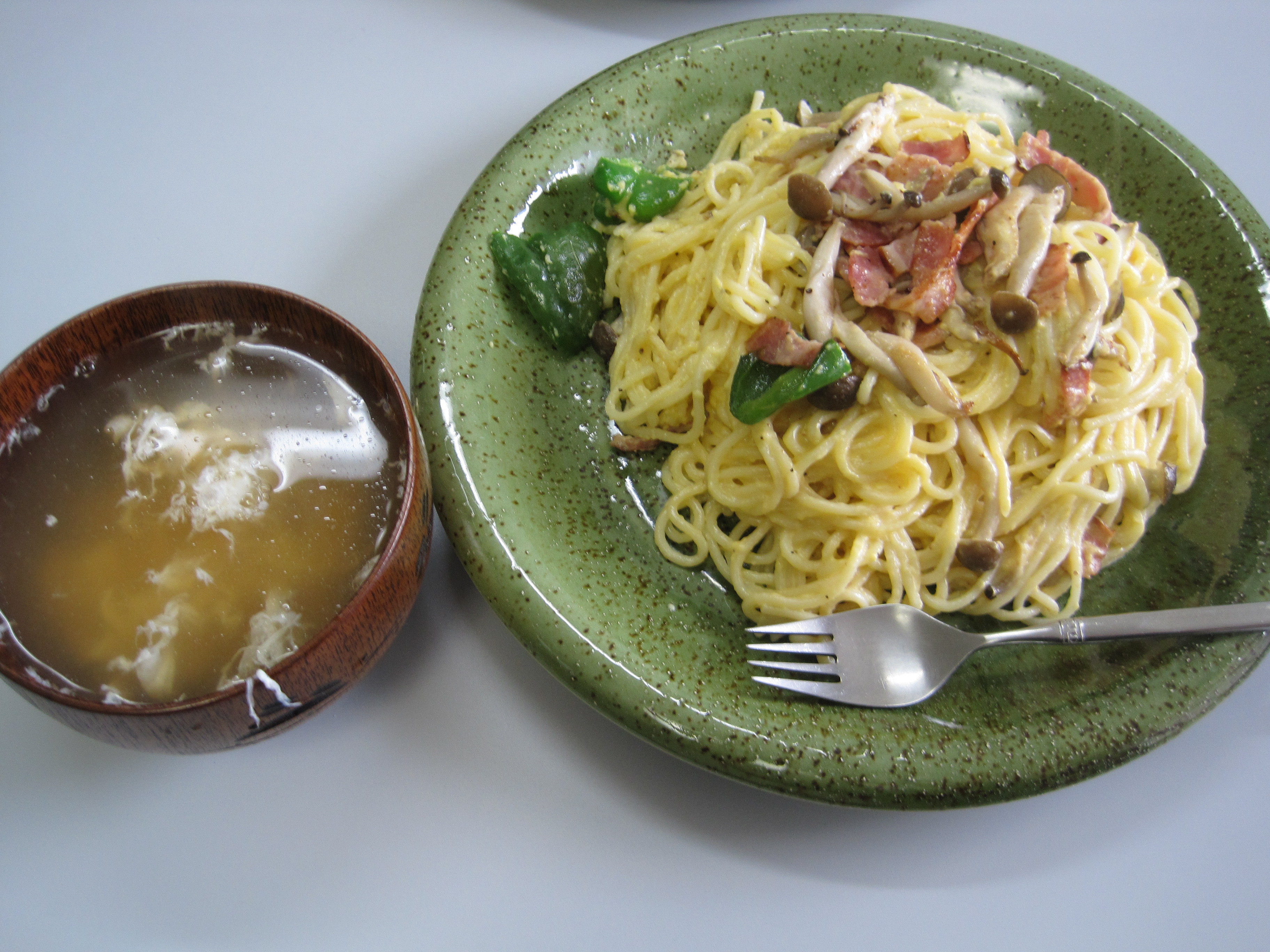 スパゲッティ　カルボナーラを作りました！