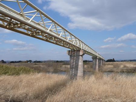 迫川の下水道橋