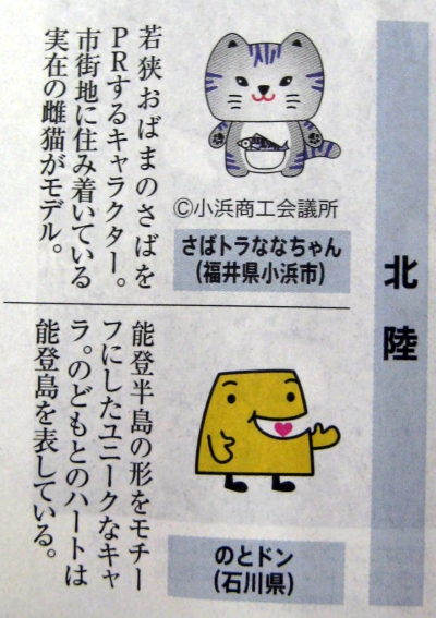 2009年12月25日読売新聞朝刊のご当地マチキャラ全面広告