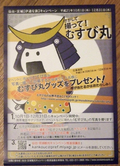 「さがして撮って!むすび丸」のパンフレット(B5サイズ)