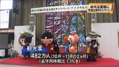 12/27仙台放送ニュースでファイナルイベント紹介。むすび丸