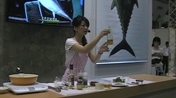 シーフードショー　報告④　8月21日(水)　フードニスタ浜田峰子先生の料理ショー