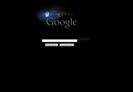 黒グーグル「Mystery Google」：おもしろい？
