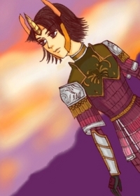 立花誾千代を描いてみる。