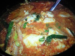 李さんのキムチで夜ゴハン。
