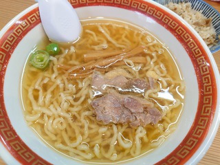 「仙台中華そば 銘店嘉一」の中華そば+鶏飯のセット 「仙台中華そば 銘店嘉一」の中華そば+鶏飯のセット