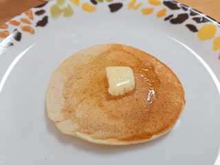 お休みの日パンケーキ