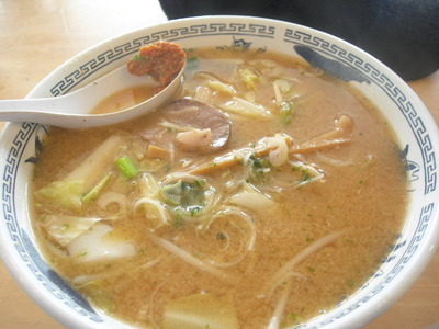 エコーハウスの味噌ラーメン